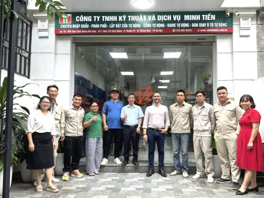 Meeting cổng tự động hãng V2 và Công ty Minh Tiến tháng 6/2024