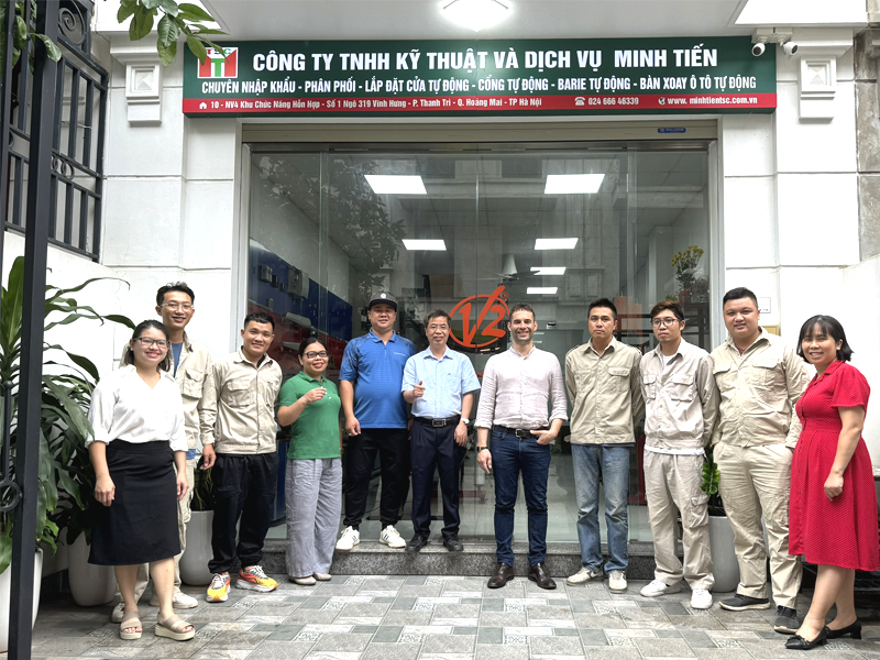 Meeting cổng tự động hãng V2 và Công ty Minh Tiến tháng 6/2024